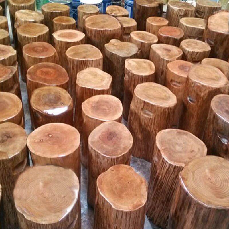 实木墩子原木根雕凳子木头树墩木桩大板支架花架底座茶桌圆木坐凳
