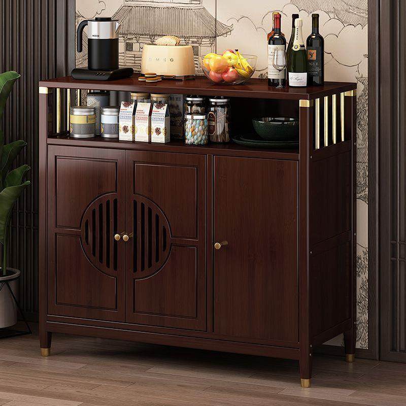 餐柜家0用YBE厨柜房橱柜非实木靠墙一体储物柜边中式酒225新款茶