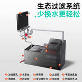 滤全套现货玻璃造景溪流批发大型贝底鱼缸缸森超客厅落地缸生态白