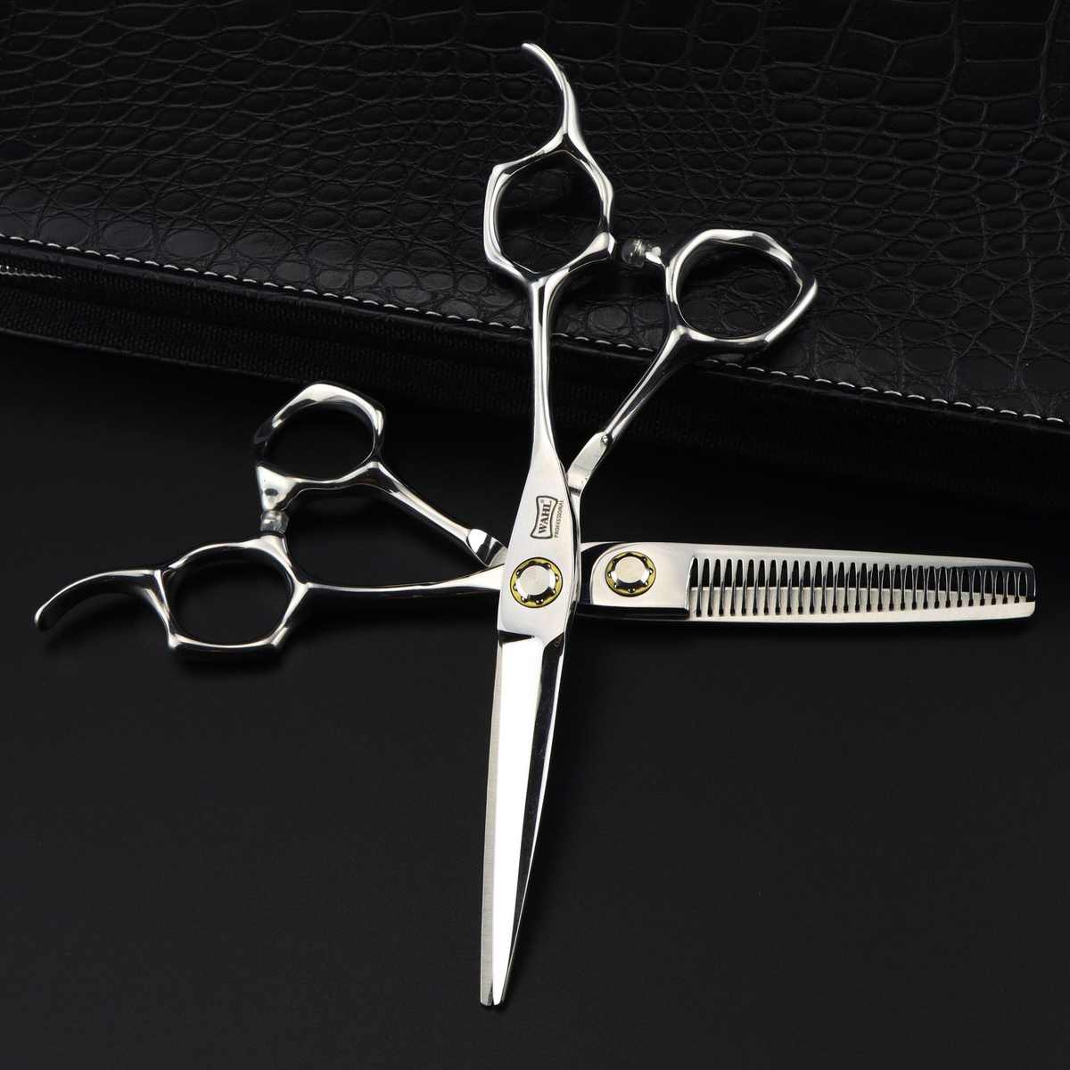 6.0寸华尔Z-108轴承螺丝个性 美发剪刀 理发剪 平剪 刘海剪