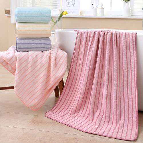 Thick pure cotton absorbent towel for face and body washing,
