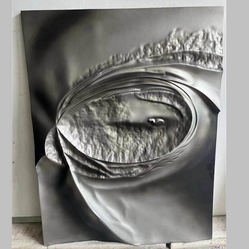 高档立体浮雕手绘抽象艺术实物画客厅装饰画现代轻奢样板间壁挂画