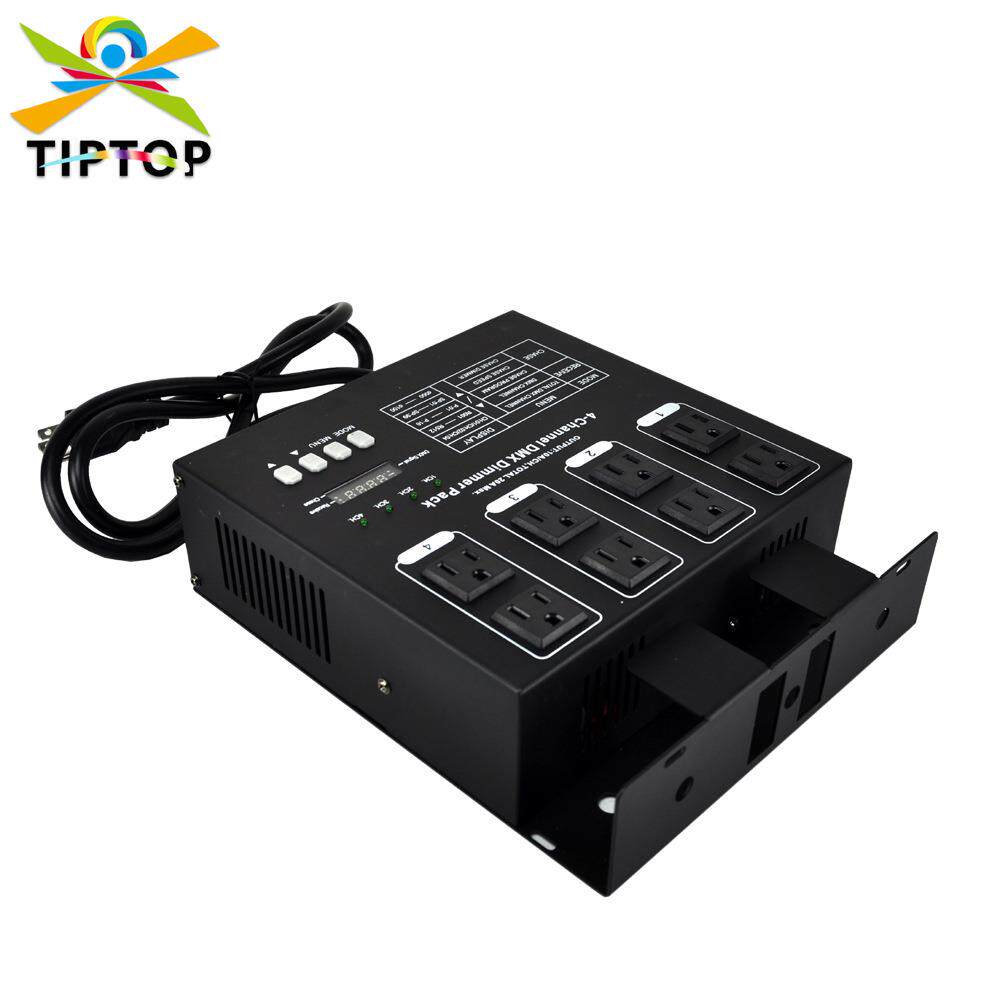 4路110V舞台灯光DMX512调光器 不防水IP20挂钩 美插电源公母输出