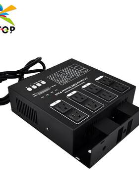 4路110V舞台灯光DMX512调光器 不防水IP20挂钩 美插电源公母输出