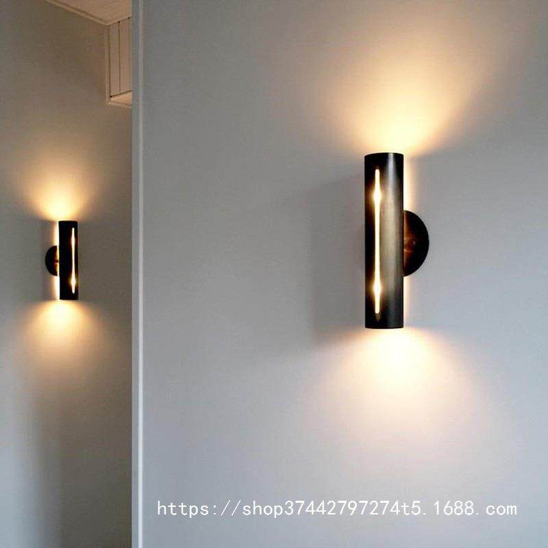 网红后现代创意艺术客厅五金壁灯沙发旁床头卧室设计师样板房壁灯