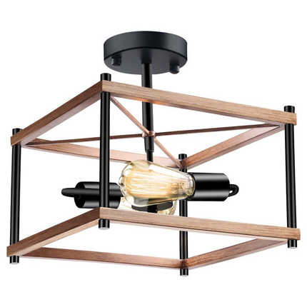 田园灯具阳台创意卧室led走廊餐厅风美式吸顶灯复古玄关过道