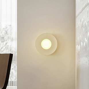 壁灯客厅简卧室墙半圆奶油灯具楼道法式 背景极风床头灯走廊设计师