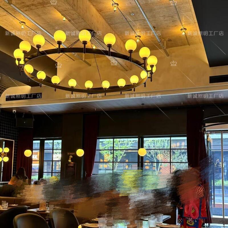 工业风音乐酒吧灯具定制复古清吧公社烧烤店专用吊灯台球厅氛围灯