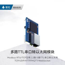 TTL串口转以太网模块串口通讯tcp ip数据透传串口转网口rj45通信