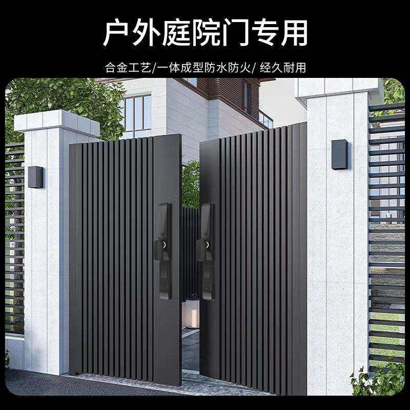雅固户外双面执手机械密码锁铁艺大门栏栅门木门锁庭院锁防水