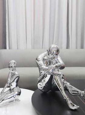 北塑欧创意空山关基女人物雕树脂摆件玄1210客厅酒店书房神家居装