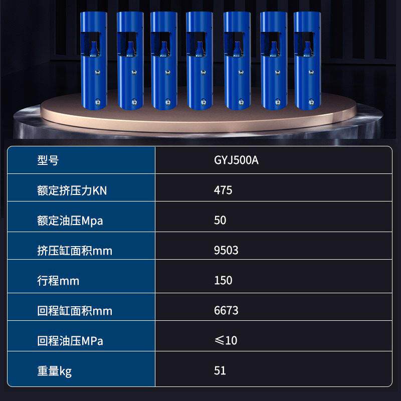 钢绞线挤压机固定抛锚挤压设备桥梁液压套钢绞线预应力挤压机图片