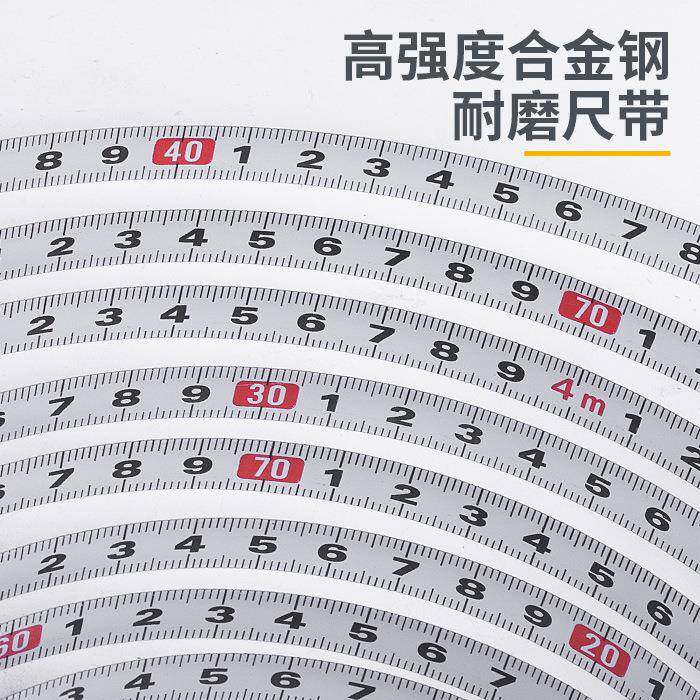锴达30米50手摇架式钢卷尺插地尺长卷尺工程钢尺量地尺子KT3250A