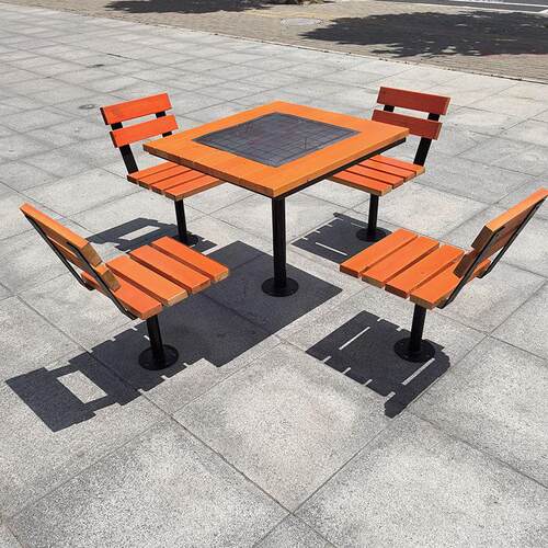 户外象棋盘桌椅腐木室外公园小休闲防广场年活动象棋桌椅中心区一