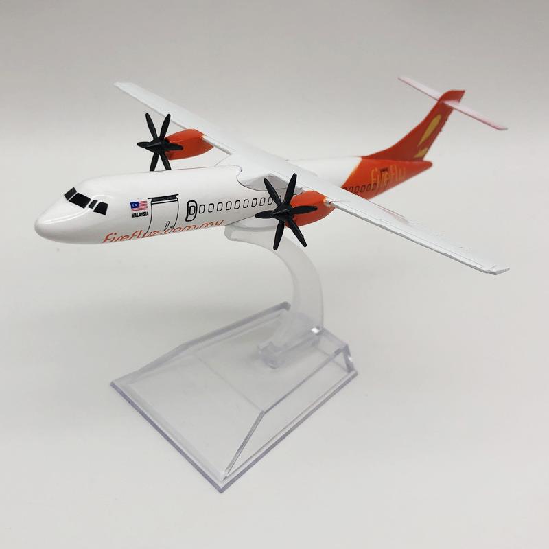 16CM合金飞机模型ATR-72马来西亚飞莹螺旋桨航空收藏品摆设品