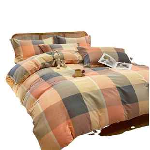 被套全棉被纯棉秋冬150x200x230100芯套被套单件加厚罩磨毛四件套