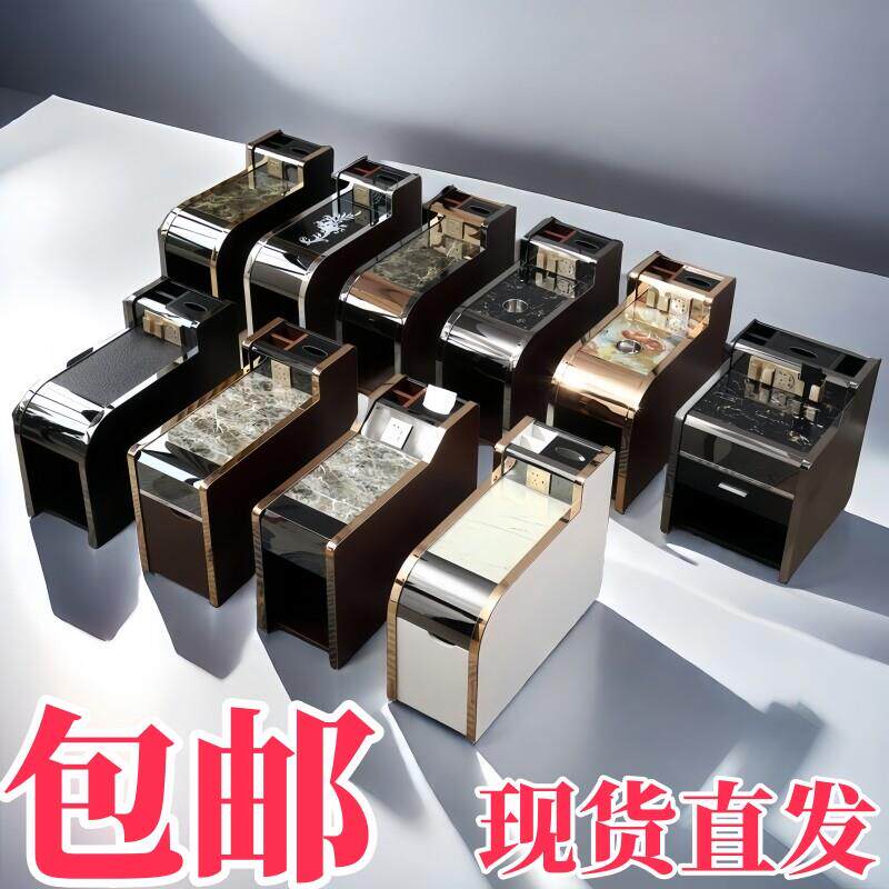 足浴茶几柜足疗沙发中间茶台型美容美甲店沐足浴沙发边角小茶几桌