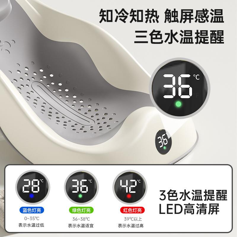 婴儿浴盆宝宝洗澡盆幼儿儿童坐躺澡盆露营可折叠便携家用浴桶