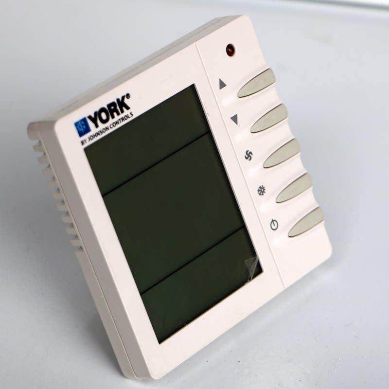 约克中央空调液晶温控器线控智能三速开关水冷风机盘管控制器面板