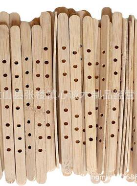 7孔木质固定板 孔径：0.4cm 10*18MM 多孔烛芯固定木板蜡芯固定夹