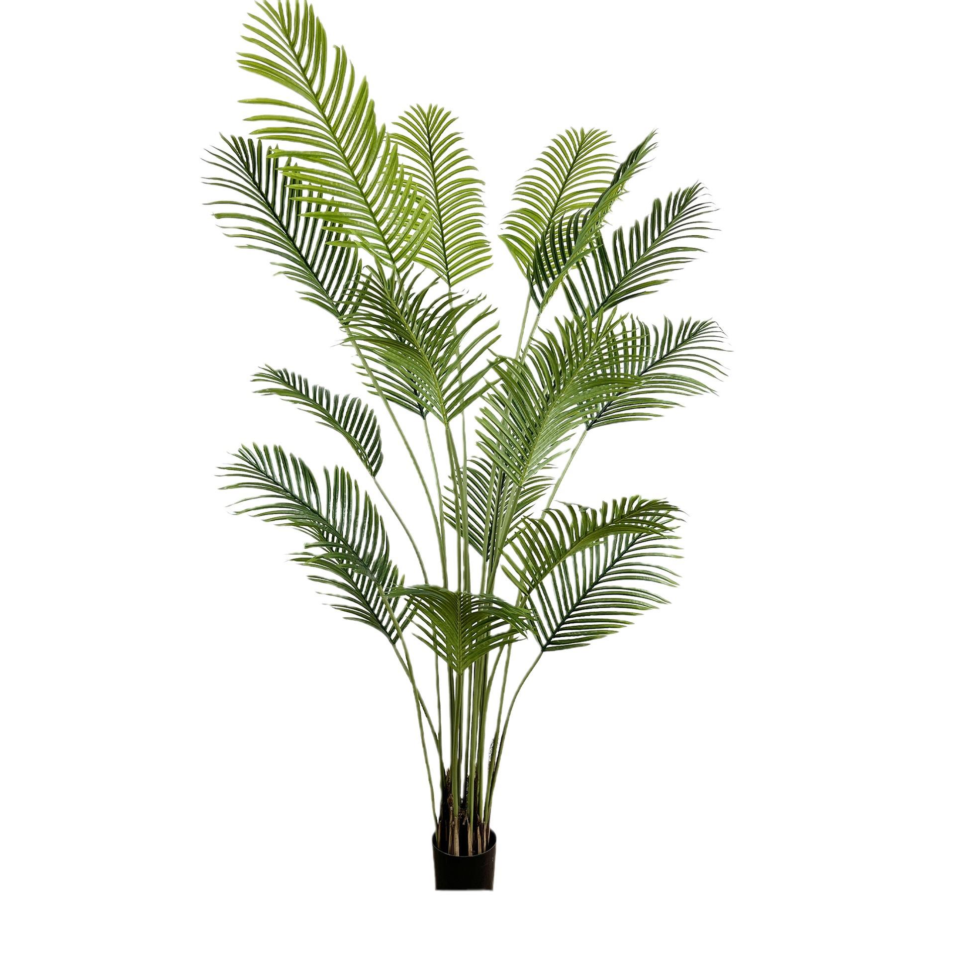 仿真散尾葵北欧风造景植物盆栽家居装扮仿真植物软胶散尾葵凤尾葵