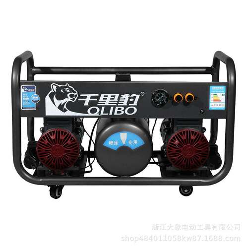 DX16-02A 1680W  ×2 -10L 气泵无油静音小型工业级带轮便携大功