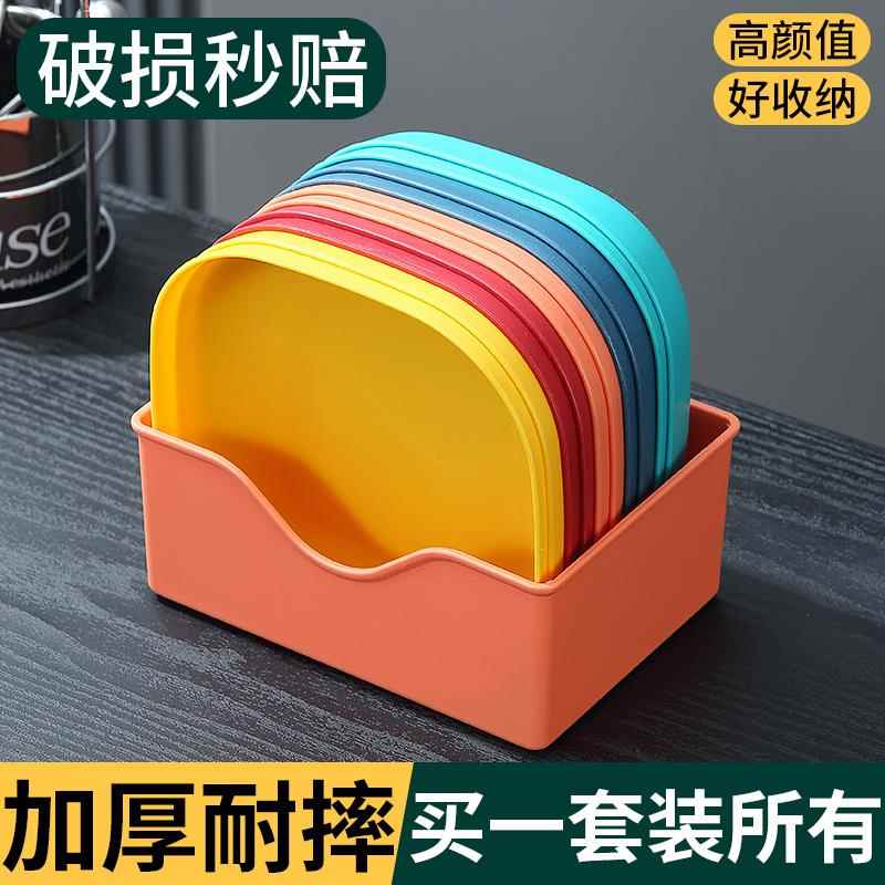 北欧吐骨头盘碟家用塑料餐桌放小菜碟吐骨碟干 干果小盘子零食小