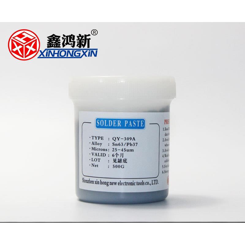 鑫鸿新有铅锡膏焊锡膏SMT锡浆63/37500克/瓶助焊植锡低温