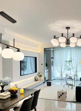 现代简约客厅吊灯法式中古奶油风餐厅高级感卧室主灯2025新款中山