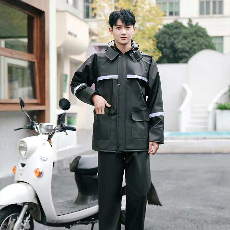 富贵渔雨衣套装针织布加厚防暴雨骑行男女户外外卖工地干活专用款,居家日用,雨披/雨衣,淘宝优惠券,粉丝福利购,淘宝优惠卷