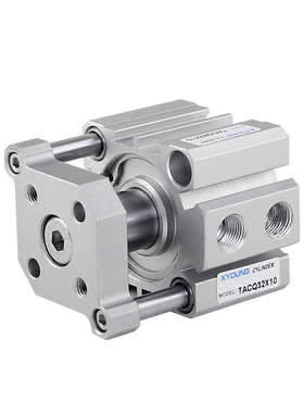 TACQ25X30带导杆薄型气缸TACQ25X10三轴带导杆超薄气缸TACQ25X50