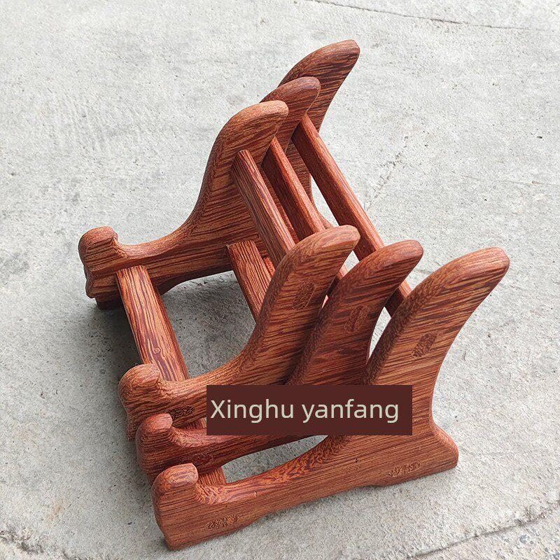 一体木架展示架   端砚砚台 石头画 木雕石雕实木【非一图一物】