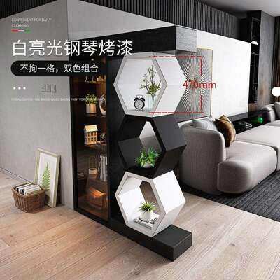 入断户客厅风隔屏柜靠进门正对玄关柜墙现代轻奢947风一体