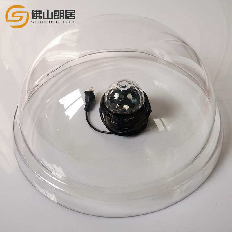 工厂加工定制亚克力有机玻璃圆形透明罩 亚克力半球玻璃罩采光罩