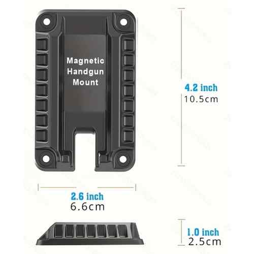 磁性枪架手枪固定磁铁 快速抽枪架ABS枪架磁铁塑料枪磁上膛款枪座