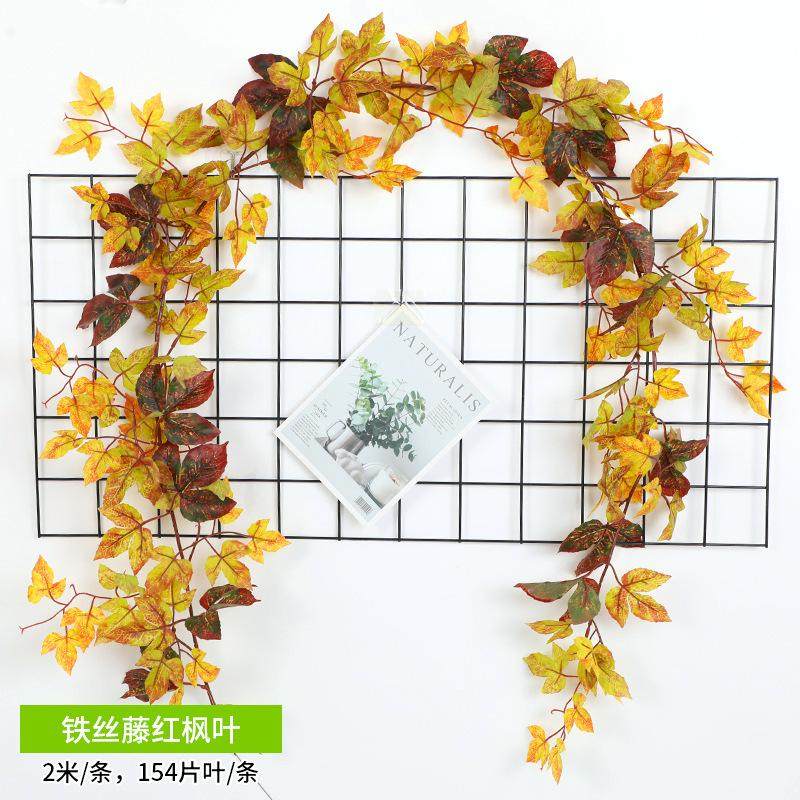 仿真银杏叶黄色假树叶子假花藤条缠绕水管道装饰塑料花绿植物藤蔓,鲜花速递/花卉仿真/绿植园艺,仿真绿植,淘宝优惠券,粉丝福利购,淘宝优惠卷