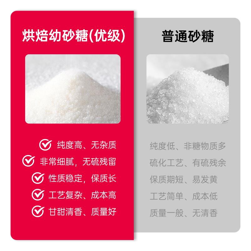 细砂糖烘焙专用韩式幼砂糖蛋糕糖粉家用商用白砂糖细沙糖烘焙奶油