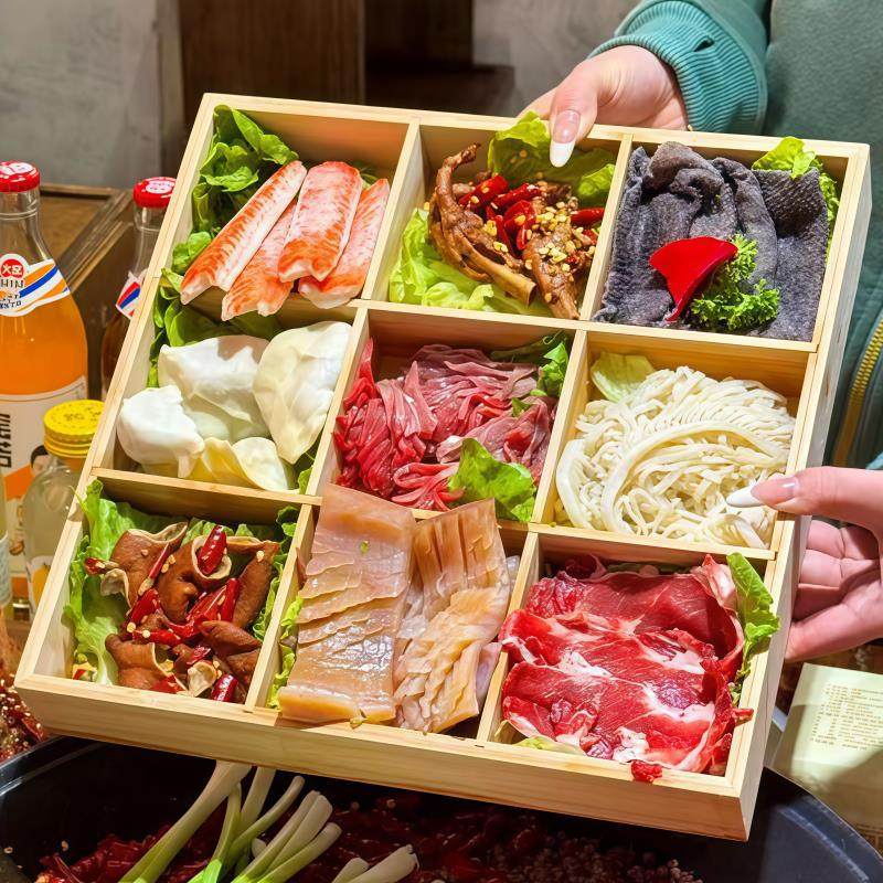 日式烤肉盘子九宫格火锅拼盘烤肉店蔬菜配菜托盘餐具分格菌菇摆盘,餐饮具,餐用托盘,淘宝优惠券,粉丝福利购,淘宝优惠卷