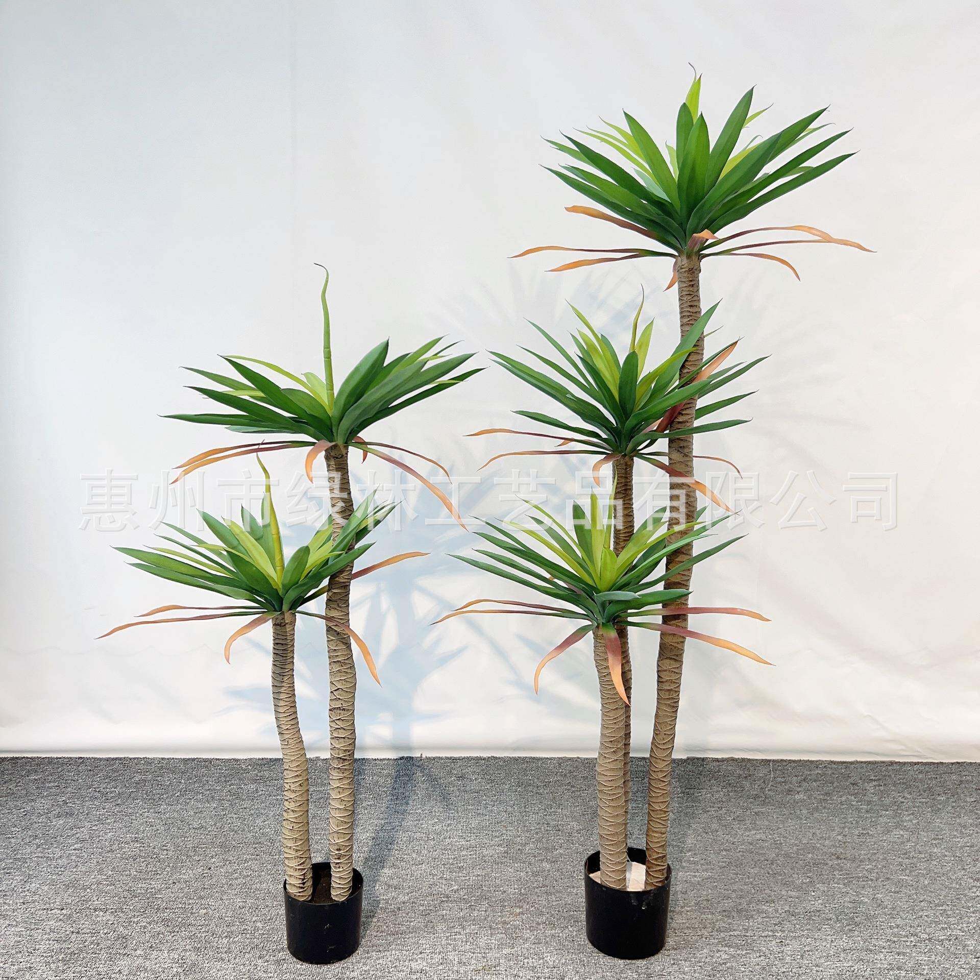 仿真荷兰铁 仿真绿植铁兰树 橱窗装饰摆件龙舌兰落地盆栽仿真剑麻