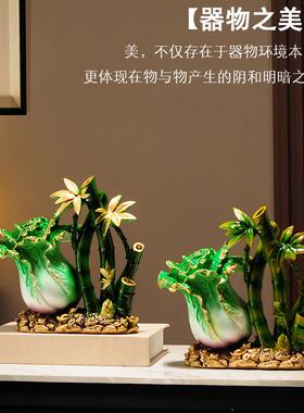 八财招财聚财大麦猫件店铺开业贺礼办公室前台玄关客厅来方装饰乔