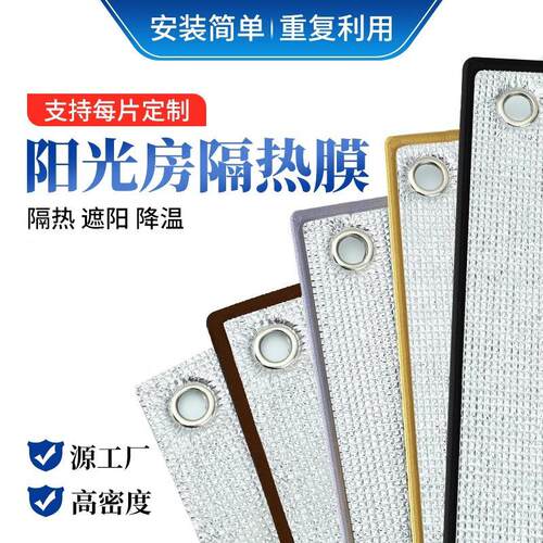 Window sun protection and heat insulation film, balcony glas