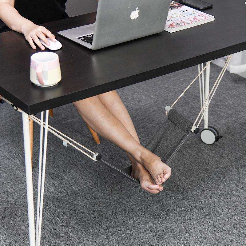 1放脚吊床脚吊床 创意挂办公桌下歇脚吊床 缓解脚部疲劳脚踏