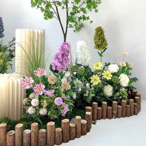 大型绿植UDI物软装景店酒餐造厅角落园景套庭装院花草装饰仿真花