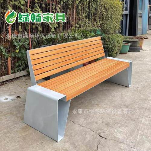 户外公园椅不锈钢金属座椅商场景区园林广场休闲椅铁艺长椅定制