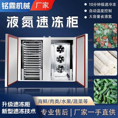 商用冰柜海鲜大容量冷藏冷冻速冻柜鸭脖刺身台式液氮速冻柜设备