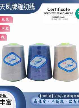 天凤牌缝纫线202(604) 20S/2 5000Y 宝塔线半斤粗线牛仔线