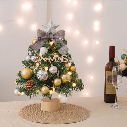 韩版桌面迷你圣诞小树圣诞树圣诞节装饰用品套餐christmas tree树