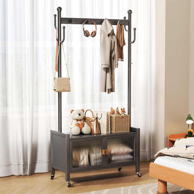 挂衣架落地卧室可移动家用房间晾衣架衣服置物架子室内简易衣帽架