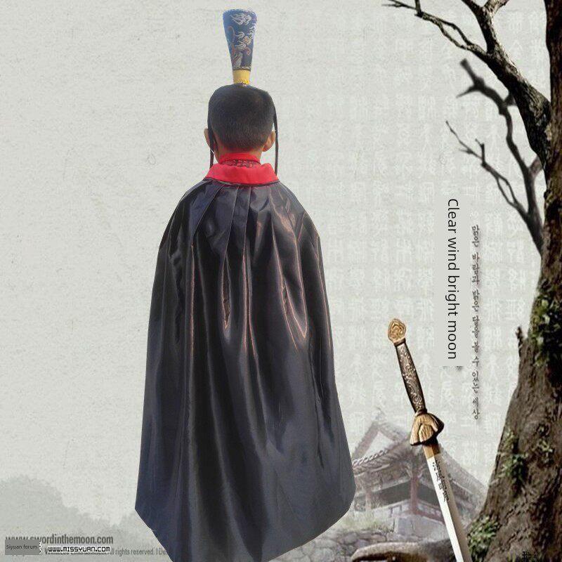 男女披风服装汉代表演服装魔术师将军披风衬衫长剑客武术英雄