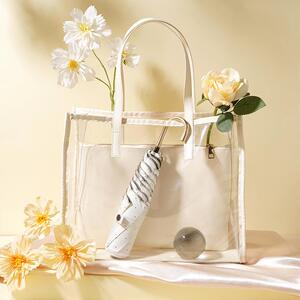 日式三折超轻伞黑胶防紫外线迷你便携式防风伞晴雨两用防晒遮阳伞